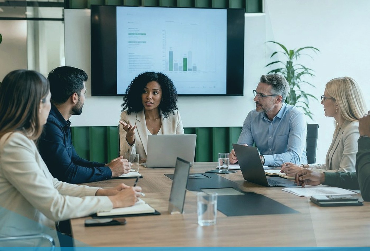 Professionals in a workshop discussion